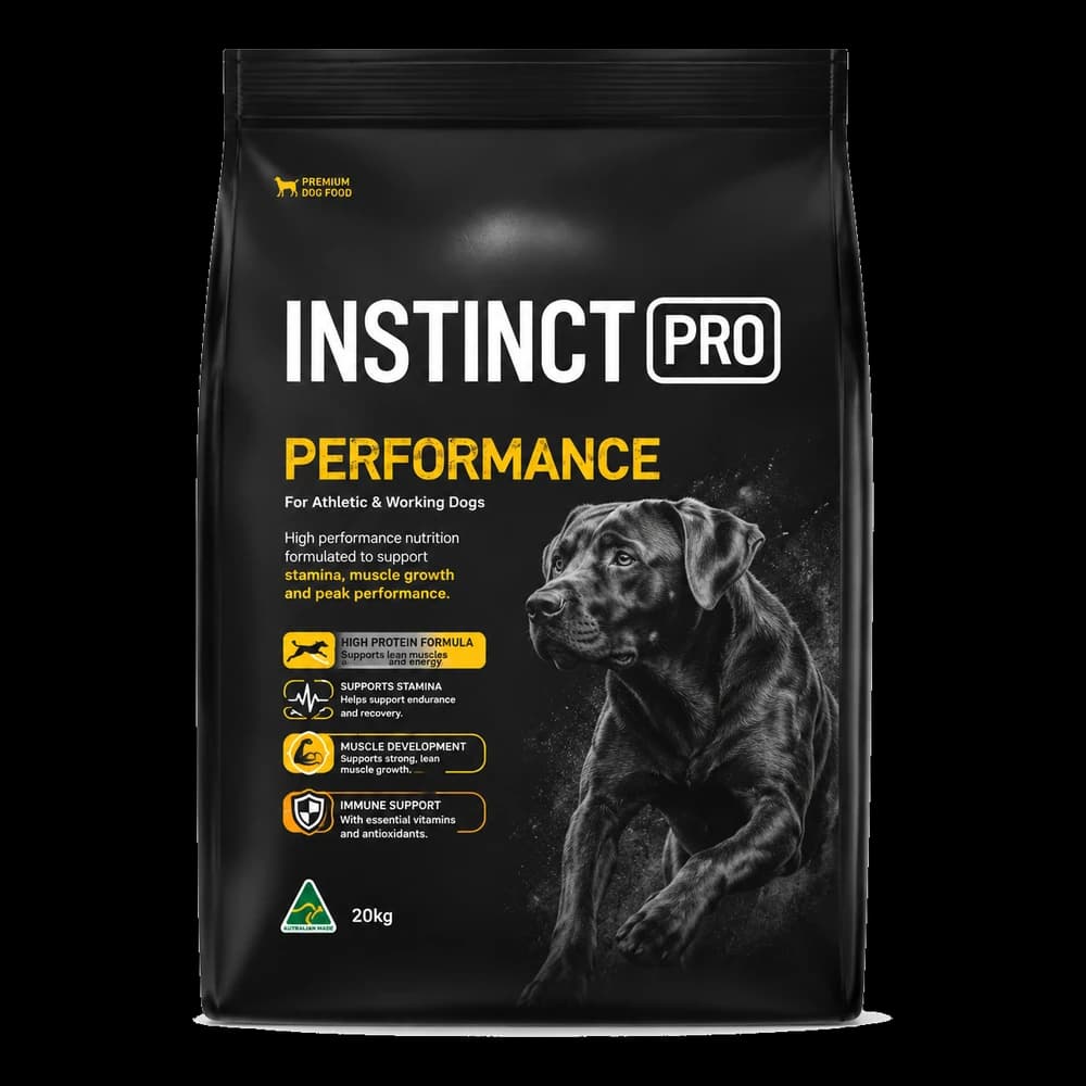 Saco preto de 15 kg de Instinct Pro Performance para cães de trabalho
