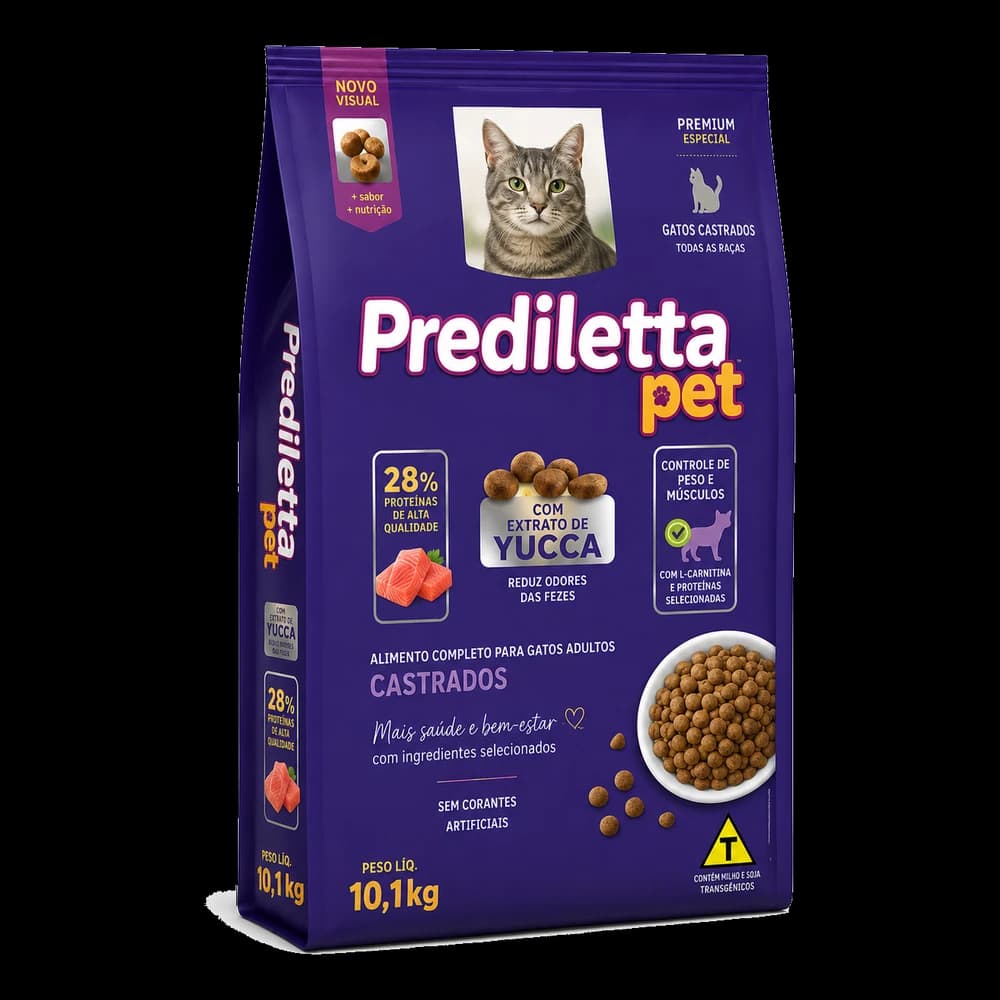 Saco de 10,1 kg de Prediletta para gatos castrados