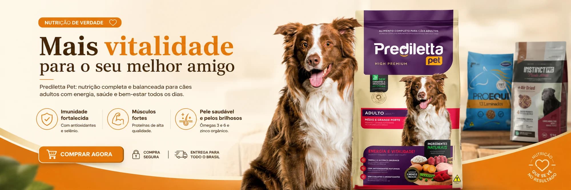 Prediletta Pet — mais vitalidade para o seu melhor amigo